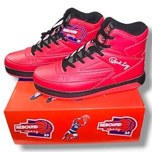 Patrick Ewing Rebound Orion Non-Strap High Top Basketball Shoes Red Black 11